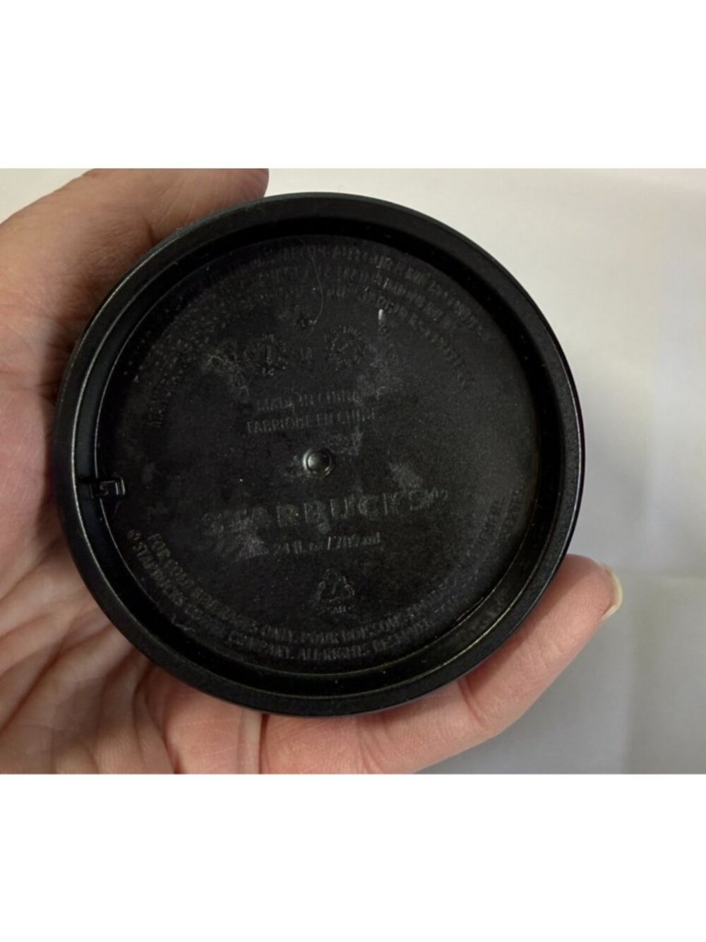 Starbucks Dark Green Square Grid Venti 24oz Cold Cup Trumbler Twist Lid - Picture 7 of 7